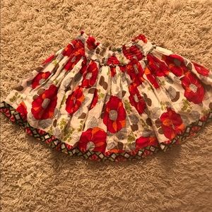 Floral mini skirt
